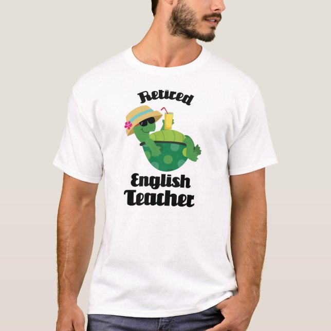 T-shirt Cadeau retiré de professeur d'Anglais (Devant)