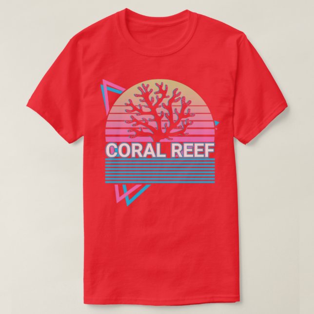 T-shirt Cadeau rétro Coral Reef1 (Design devant)