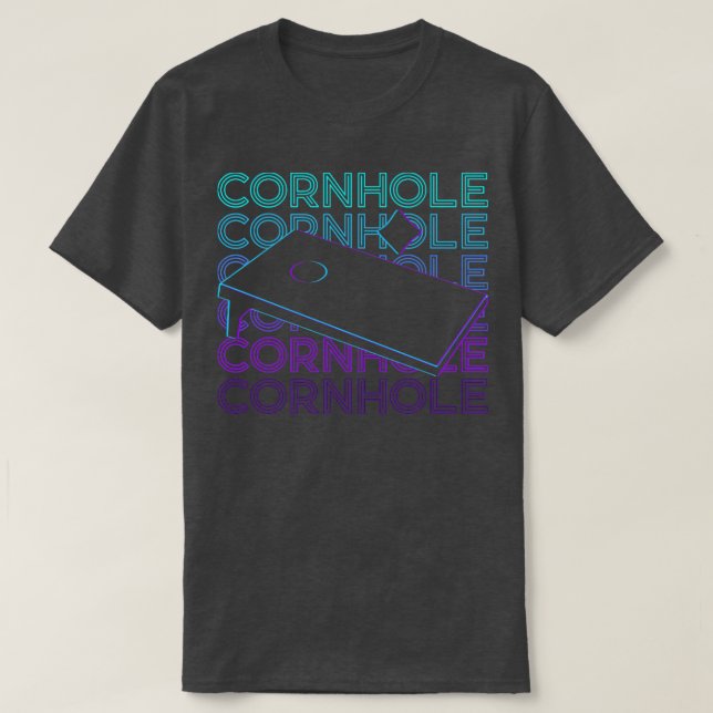 T-shirt Cadeau rétro Cornhole (Design devant)