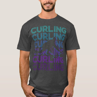 T-shirt Cadeau Retro Curling