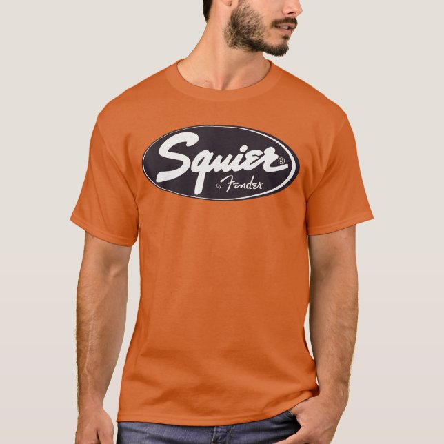 T-shirt Cadeau rétro de guitare Squier (Devant)