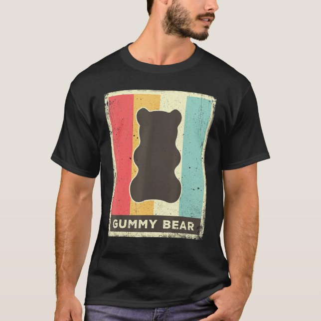 T-shirt Cadeau rétro Ours vintage (Devant)