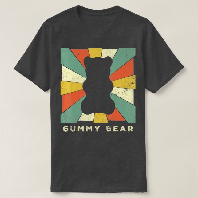T-shirt Cadeau rétro Ours vintage (Design devant)