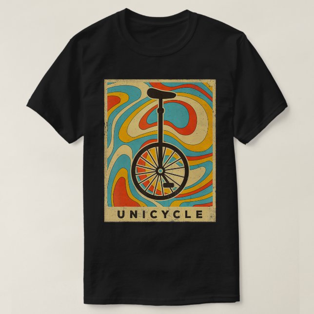 T-shirt Cadeau rétro Unicycle vintage (Design devant)