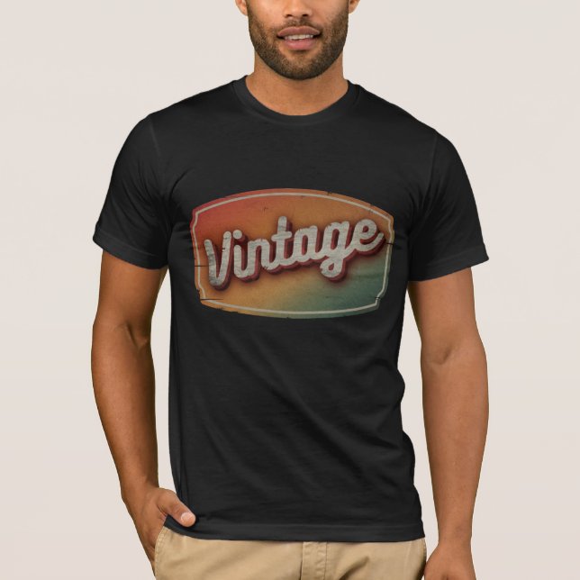 T-Shirt Cadeau Rétro Vintage Classique (Devant)