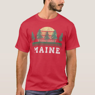 T-shirt Cadeau Rétro Vintage Maine Hommes Femmes famille a