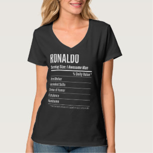 T-shirt Cadeau Ronaldo, Faits nutritionnels Taille du serv