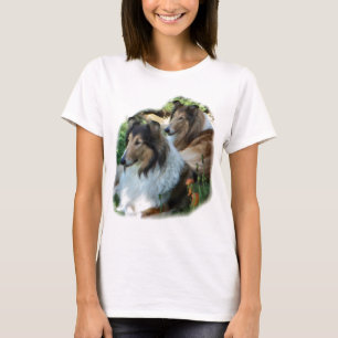 T-shirt Cadeau rugueux de colley d'art