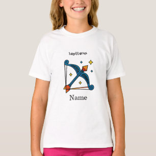 T-shirt Cadeau Signe Zodiaque Sagittaire Art Pop Rétro