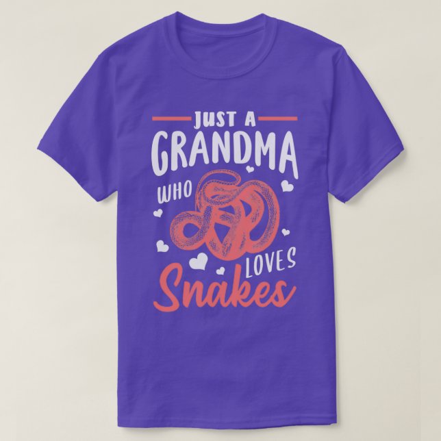 T-shirt Cadeau Snake Grandma  (Design devant)
