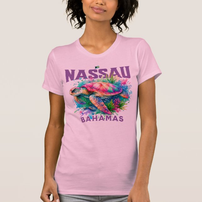 T-shirt Cadeau souvenir Bahamas : Nassau Bahamas Sea Turtl (Devant)