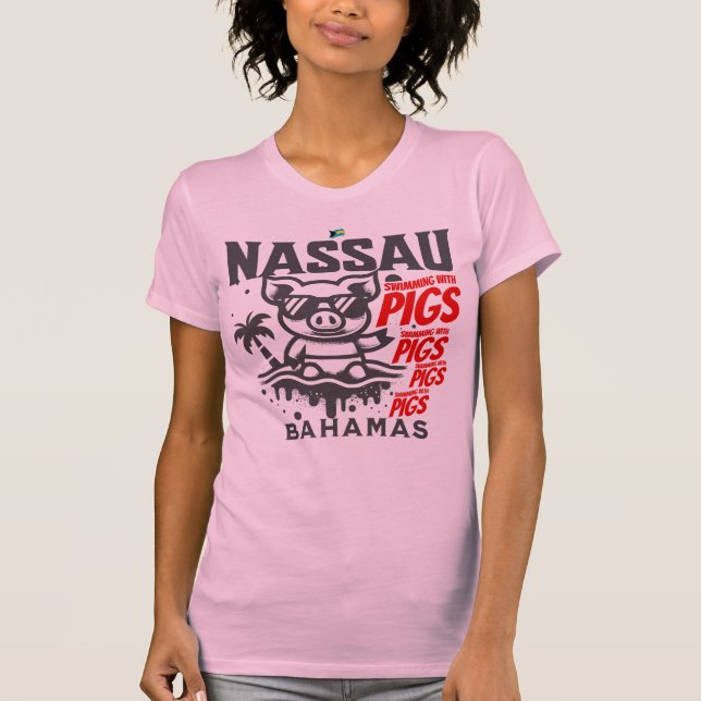 T-shirt Cadeau souvenir Bahamas : Nassau Bahamas Swimming  (Devant)