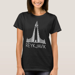 T-shirt Cadeau souvenir de la ville de Reykjavik Islande p