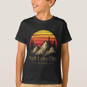 T-shirt Cadeau souvenir de randonnée en montagne à Salt La