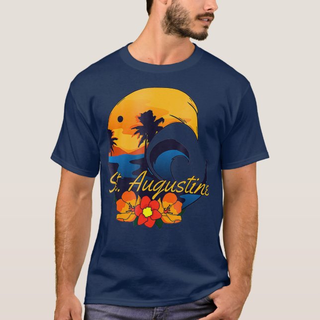 T-shirt Cadeau Souvenir de voyage St Augustine (Devant)