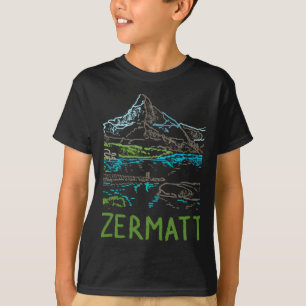 T-shirt Cadeau souvenir de Zermatt Suisse pour touristes S