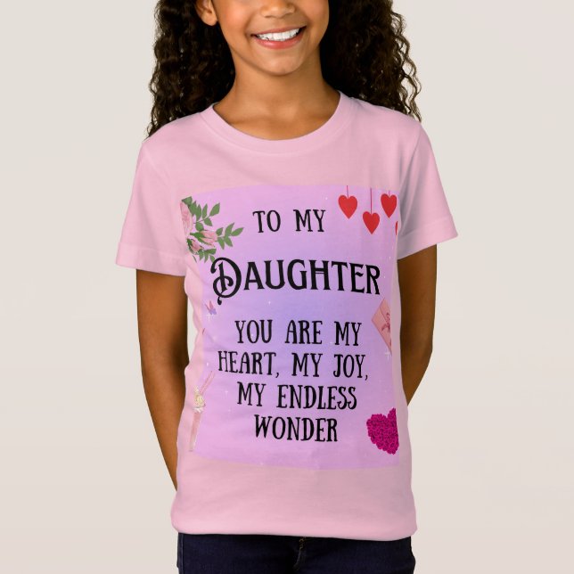 T-Shirt Cadeau spécial pour les filles (Devant)