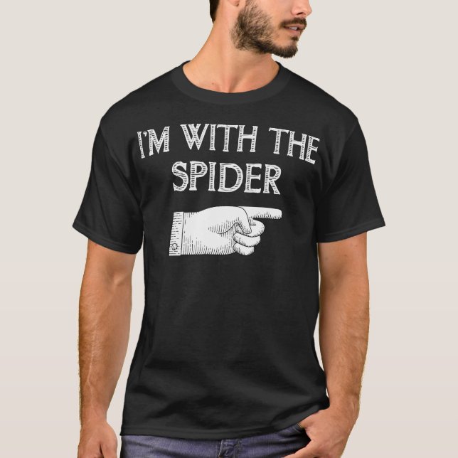 T-shirt Cadeau Spider | I'm With The Spider Costume Matchi (Devant)