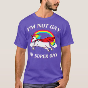 T-shirt cadeau super gay unicorn