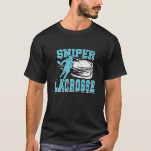 T-shirt Cadeau Superbe Lacrosse Sniper Vintage