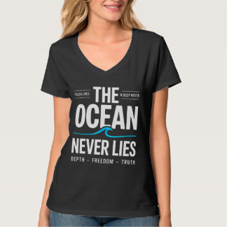 T-shirt Cadeau surfeur d'eau profonde pour femmes