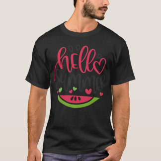 T-shirt Cadeau tendance été 80 Hello