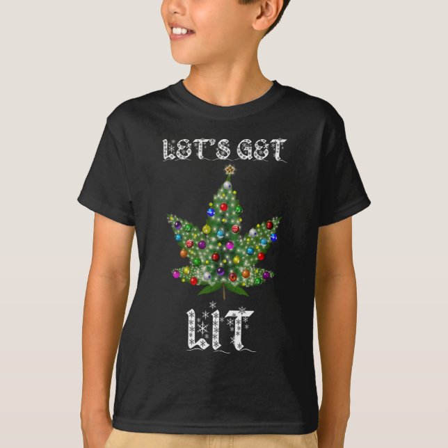 T-shirt Cadeau Thc Feuille de mauvaise herbe Arbre (Devant)