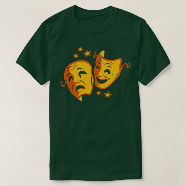 T-shirt Cadeau Théâtre Visage Broadway (Design devant)