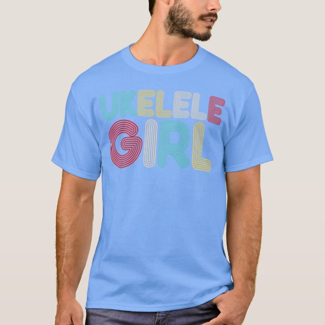 T-shirt Cadeau Ukulele Hawaïen Uke 70S (Devant)