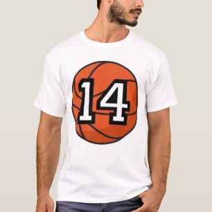 T-shirt Cadeau uniforme du numéro 14 de joueur de basket