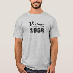 T-shirt Cadeau vintage 1958 Joyeux 60e Anniversaire