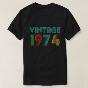 T-shirt Cadeau vintage 1974, 50e anniversaire
