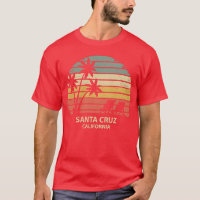 Cadeau vintage de la plage de Santa Cruz en Califo