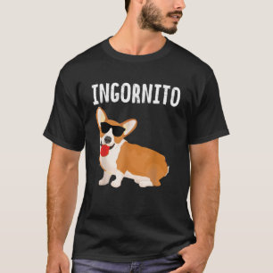 T-shirt Cadeau vintage Incorgnito Funny Corgi Lover