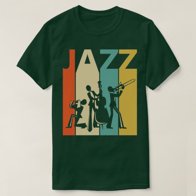 T-shirt cadeau vintage Jazz (Design devant)
