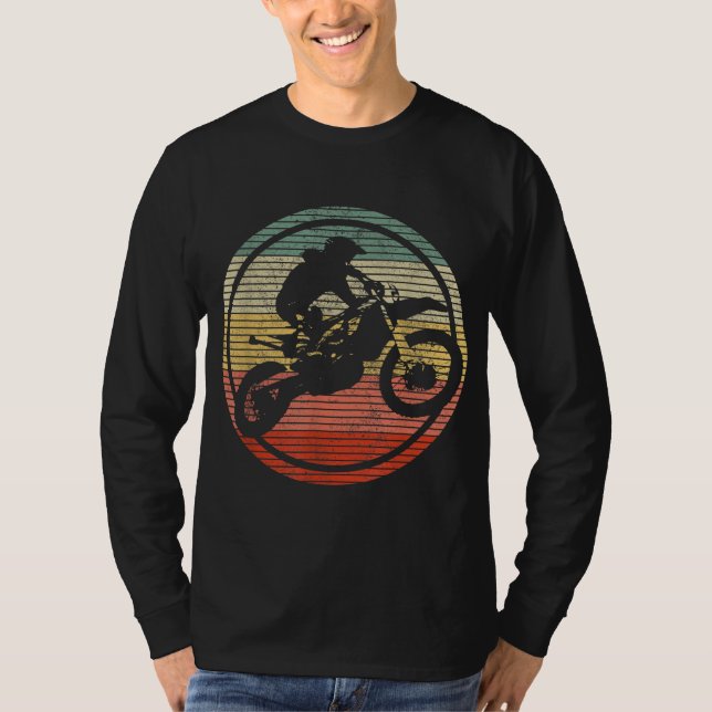 T-shirt Cadeau vintage Motocross Dirt Bike Bike (Devant)