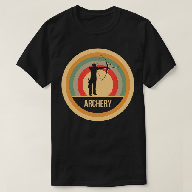 T-shirt Cadeau Vintage Retro Pour Archers Bowmen (Design devant)