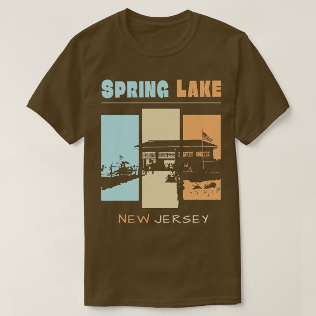 T-shirt Cadeau vintage Spring Lake New Jersey (Design devant)