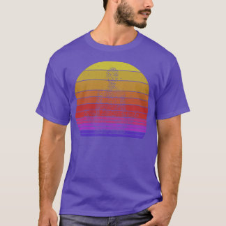 T-shirt Cadeau vintage Sunset Yoga pour Yogis Drôle cadeau