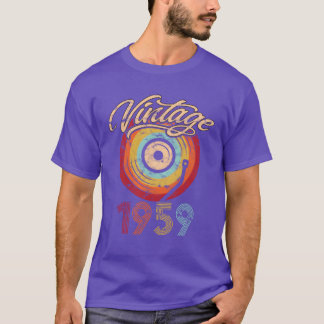 T-shirt Cadeau vintage vinyle anniversaire 1959