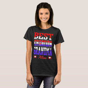 T-shirt Cadeau vivant de la meilleure grand-maman croate