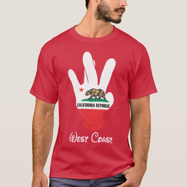 T-shirt Cadeau West Coast Cali (Devant)