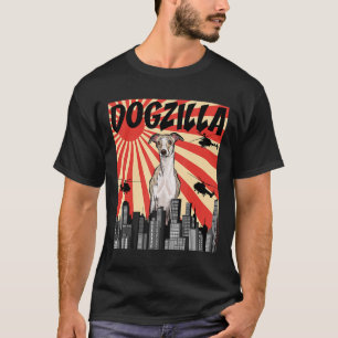 T-shirt Cadeau Whippet drôle japonaise dogzilla whippet