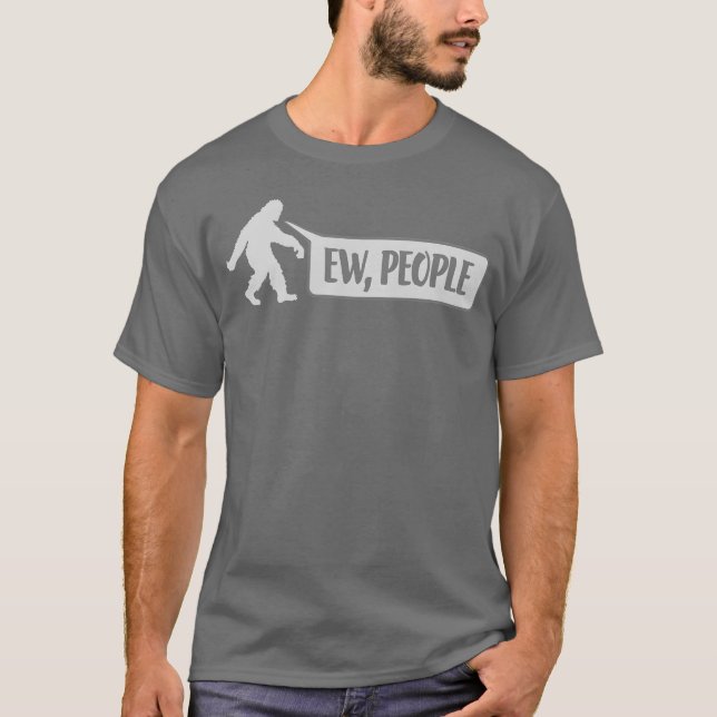 T-shirt Cadeau Yeti citation ew personnes (Devant)