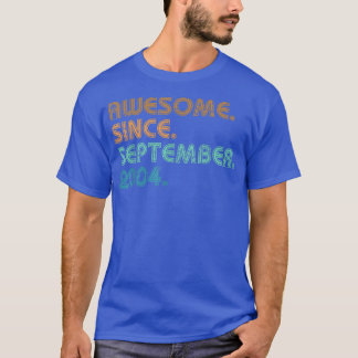 T-shirt Cadeaux 18 Ans Incroyables Depuis Septembre 2004 1