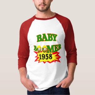 T-shirt Cadeaux 1958 d'anniversaire de baby boomers