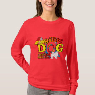 T-shirt Cadeaux américains d'agilité de chien esquimau