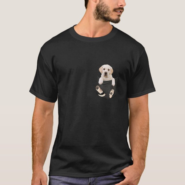 T-shirt Cadeaux Amoureux de les chiens Blanc Labrador dans (Devant)