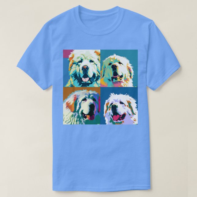 T-shirt Cadeaux Amoureux de les chiens d'art des grandes P (Design devant)