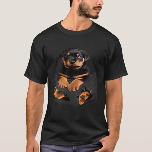 T-shirt Cadeaux Amoureux de les chiens Rottweiler Dans Poc (Devant)